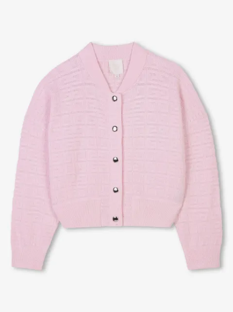 Givenchy Kids 4G jacquard pattern knit cardigan