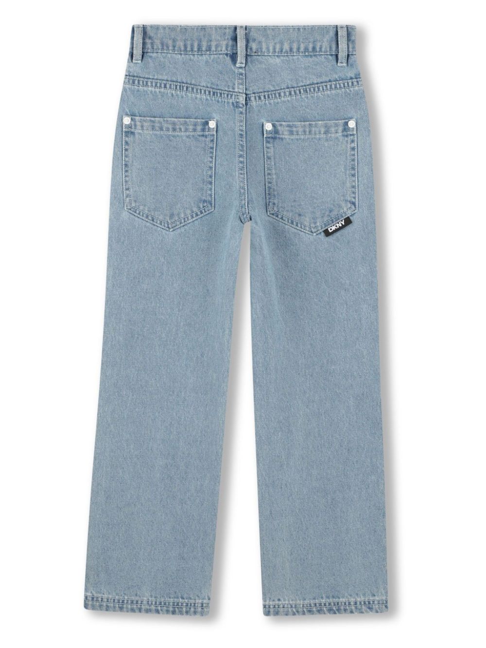 Dkny Kids Katoenen jeans verfraaid met pailletten - Blauw