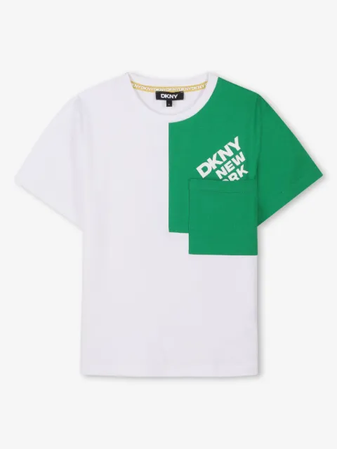 Dkny Kids playera con diseño color block