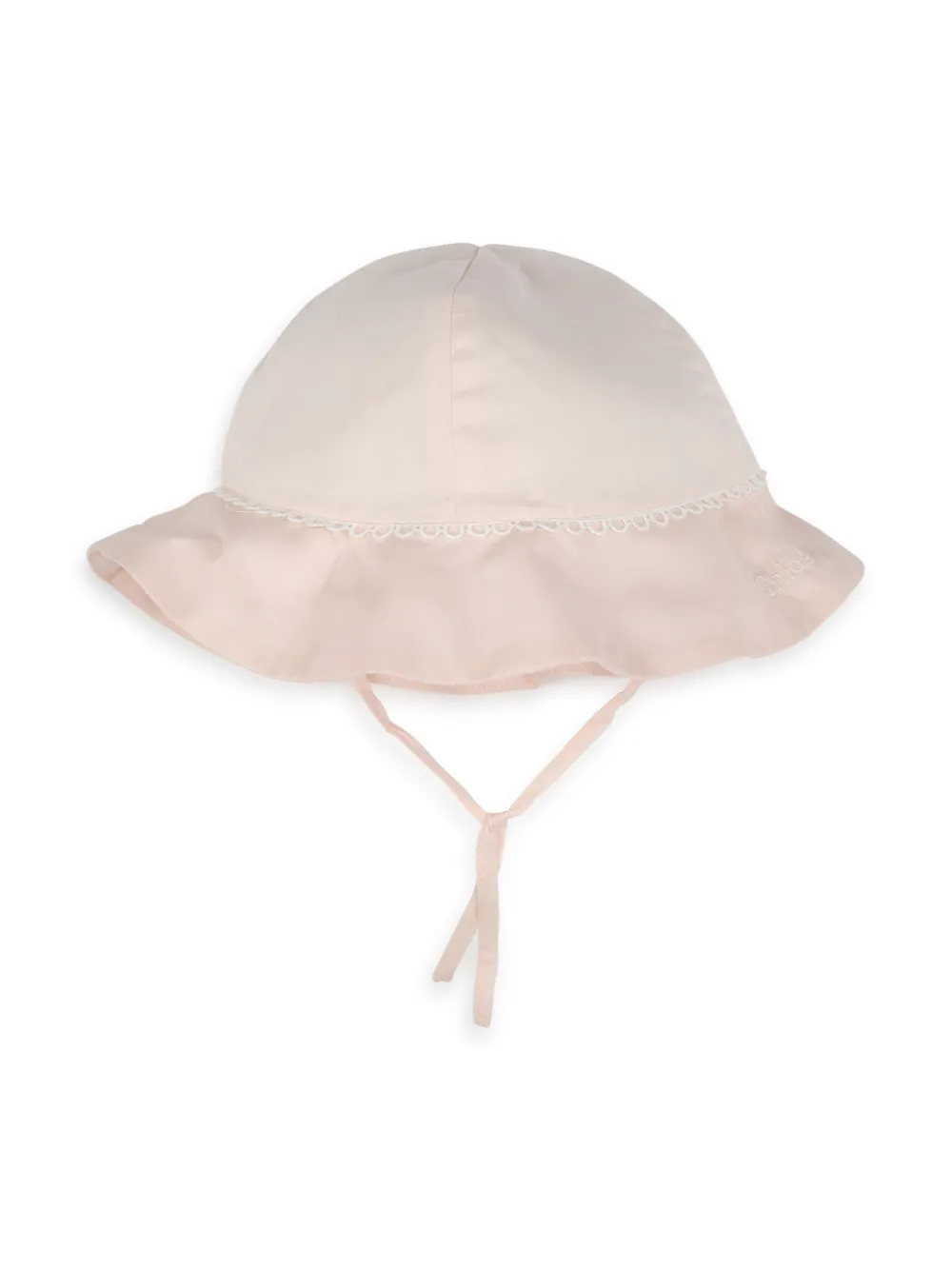 Chloé Kids Romper en muts met grafische print Roze