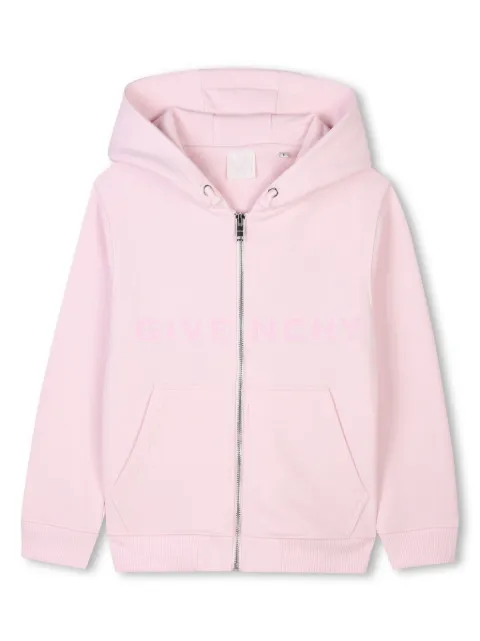 Givenchy Kids logo-print zip-up hoodie