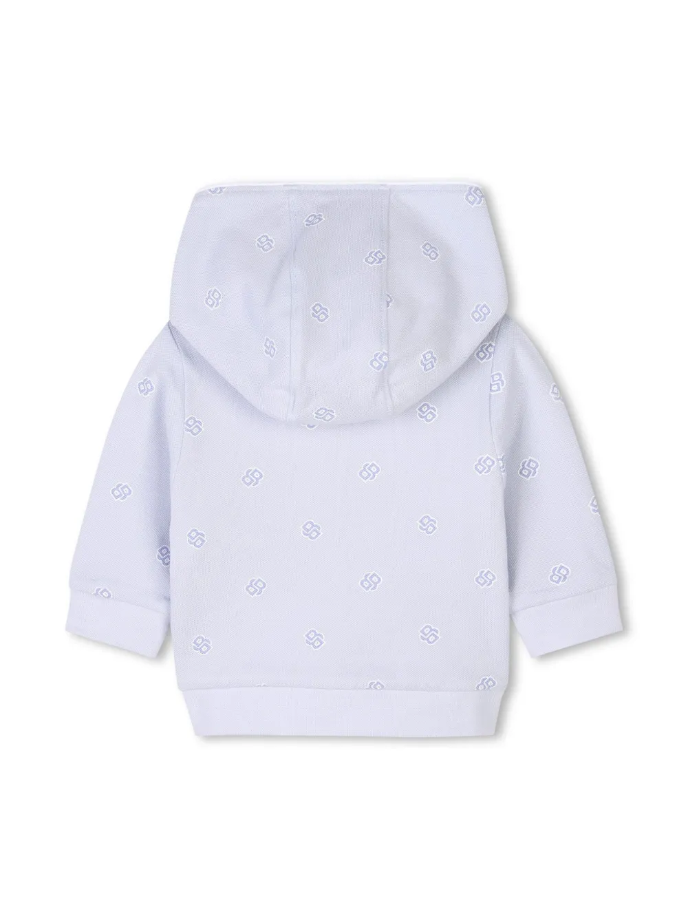 BOSS Kidswear Trainingspak met monogram-print Blauw