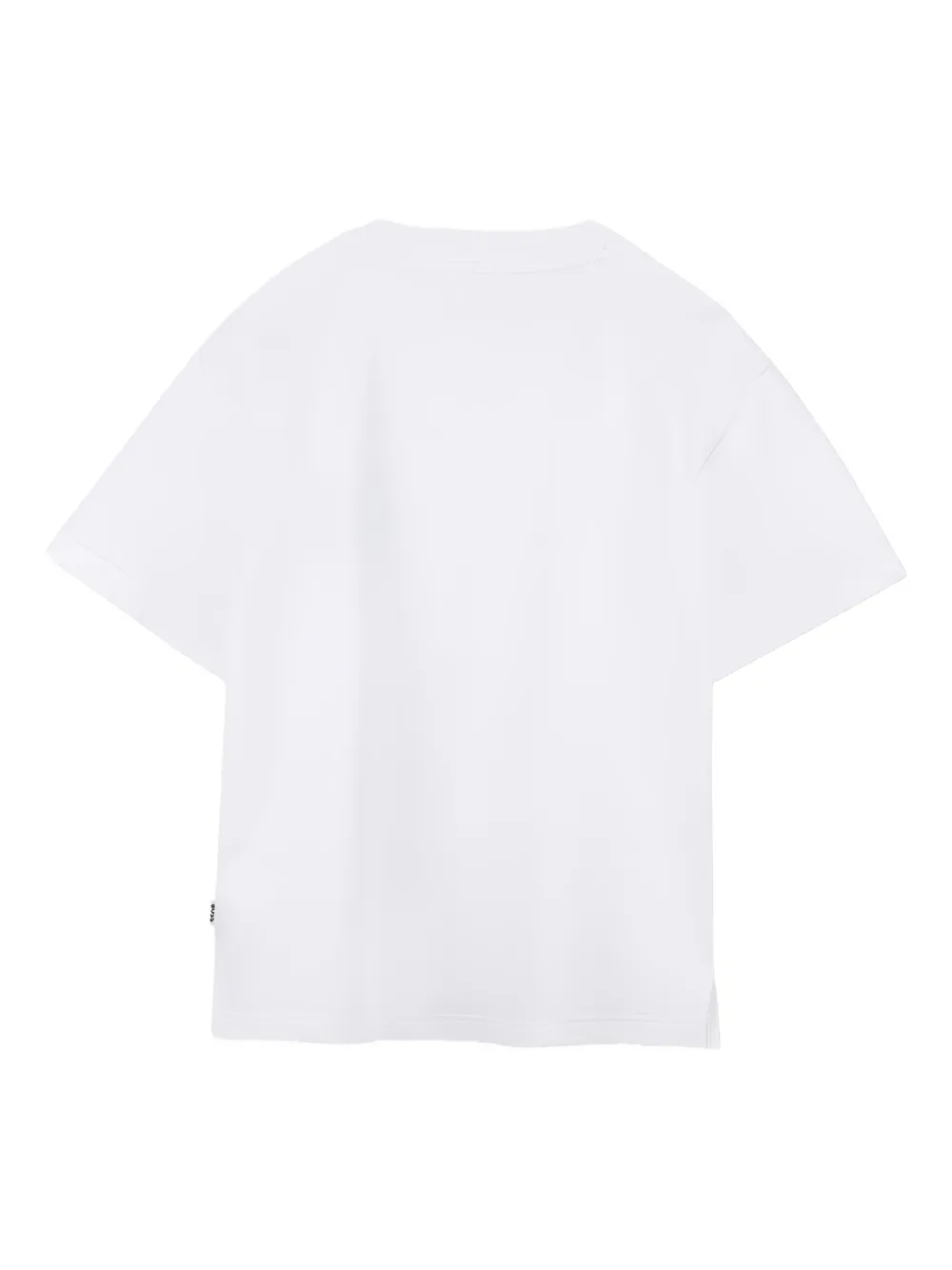 BOSS Kidswear Katoenen T-shirt met logoprint Wit