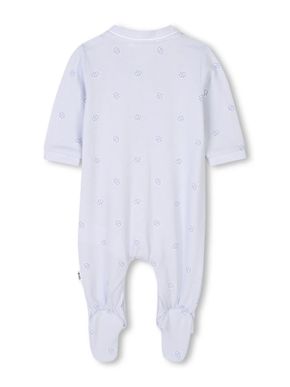 BOSS Kidswear Pyjama en muts met monogram-print Wit