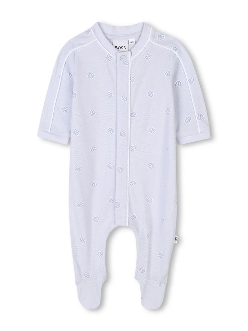 BOSS Kidswear Pyjama en muts met monogram-print Wit