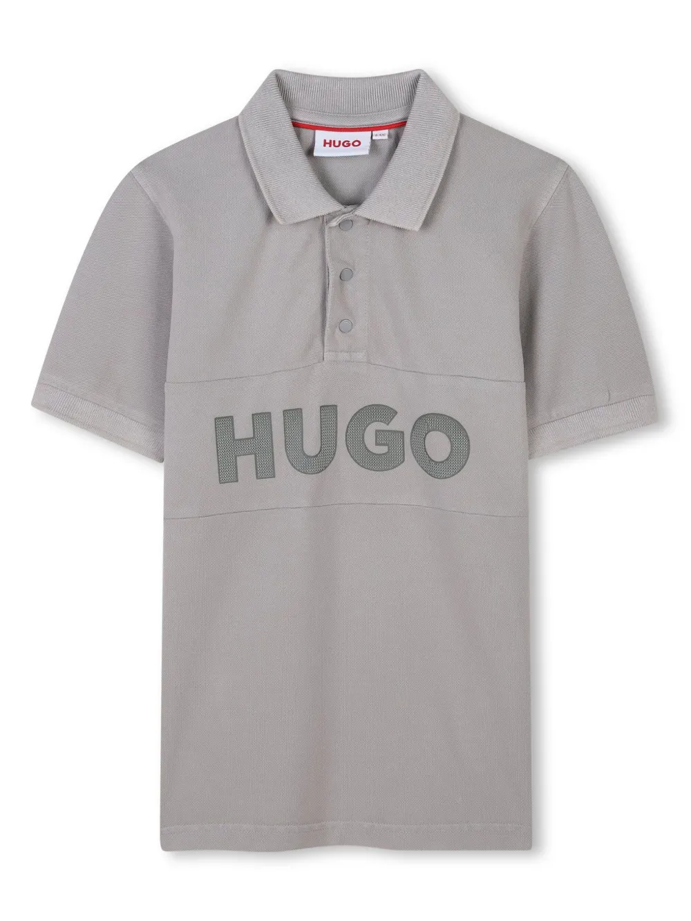 HUGO KIDS Poloshirt met logoprint Grijs