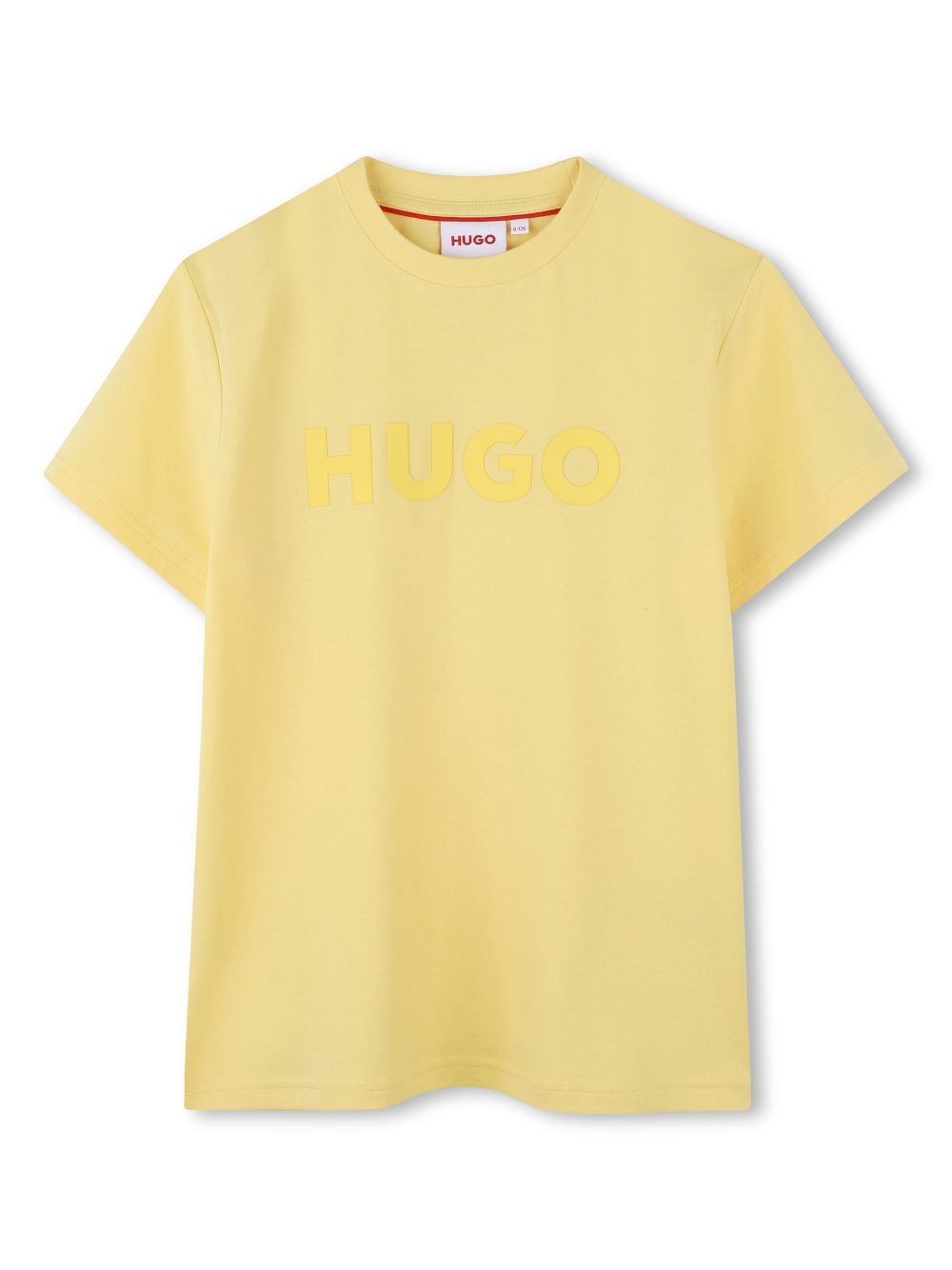 HUGO KIDS logo-print T-shirt - Yellow