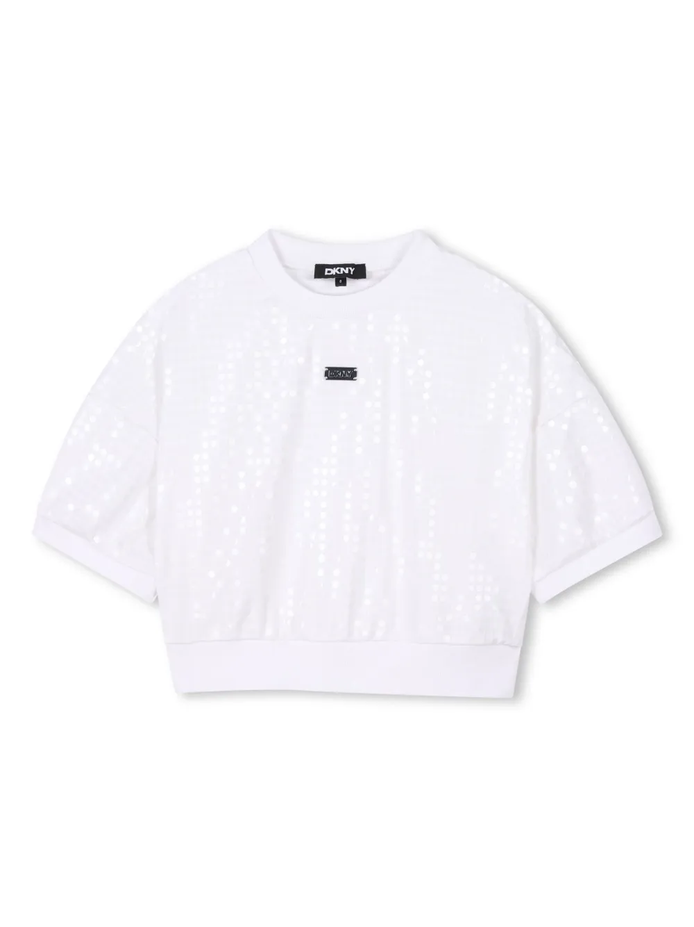 Dkny Kids Sweater verfraaid met pailletten Wit