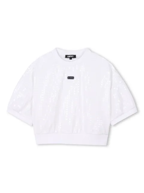Dkny Kids sequin-embellished sweatshirt