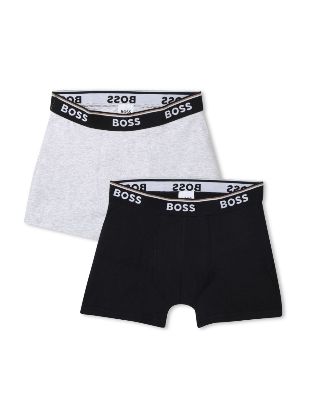 BOSS Kidswear logo-waistband boxers set - Black