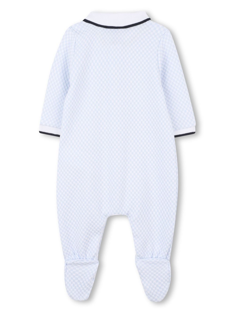 BOSS Kidswear Geruite pyjama - Blauw