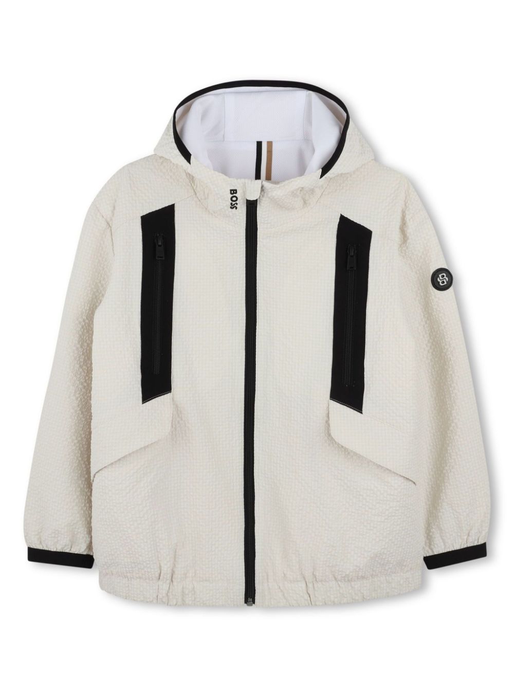 BOSS Kidswear hooded windbreaker jacket - Neutrals