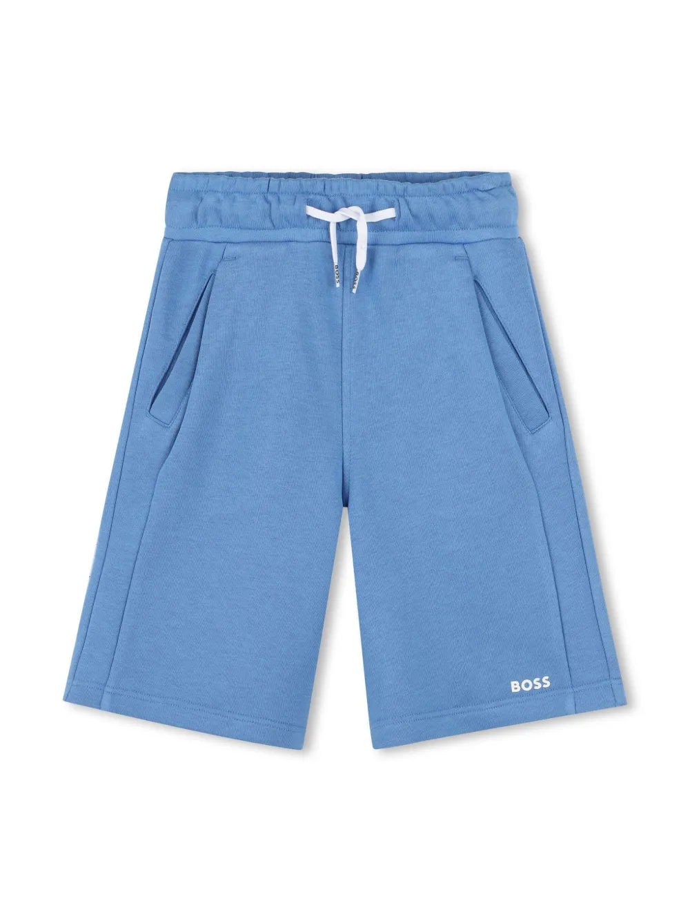 BOSS Kidswear Shorts sportivi con stampa - Blu