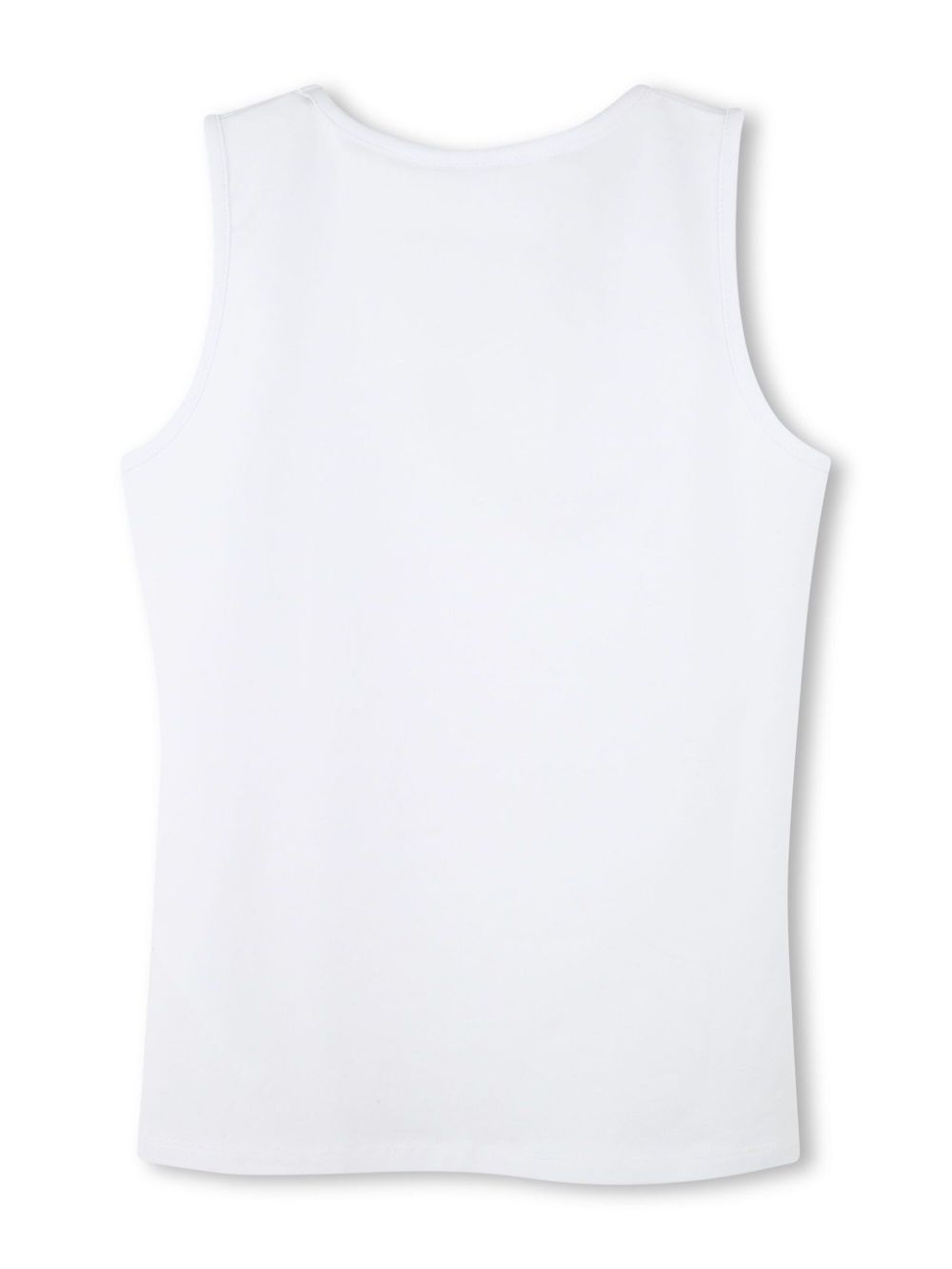 BOSS Kidswear Tanktop met geborduurd logo - Wit