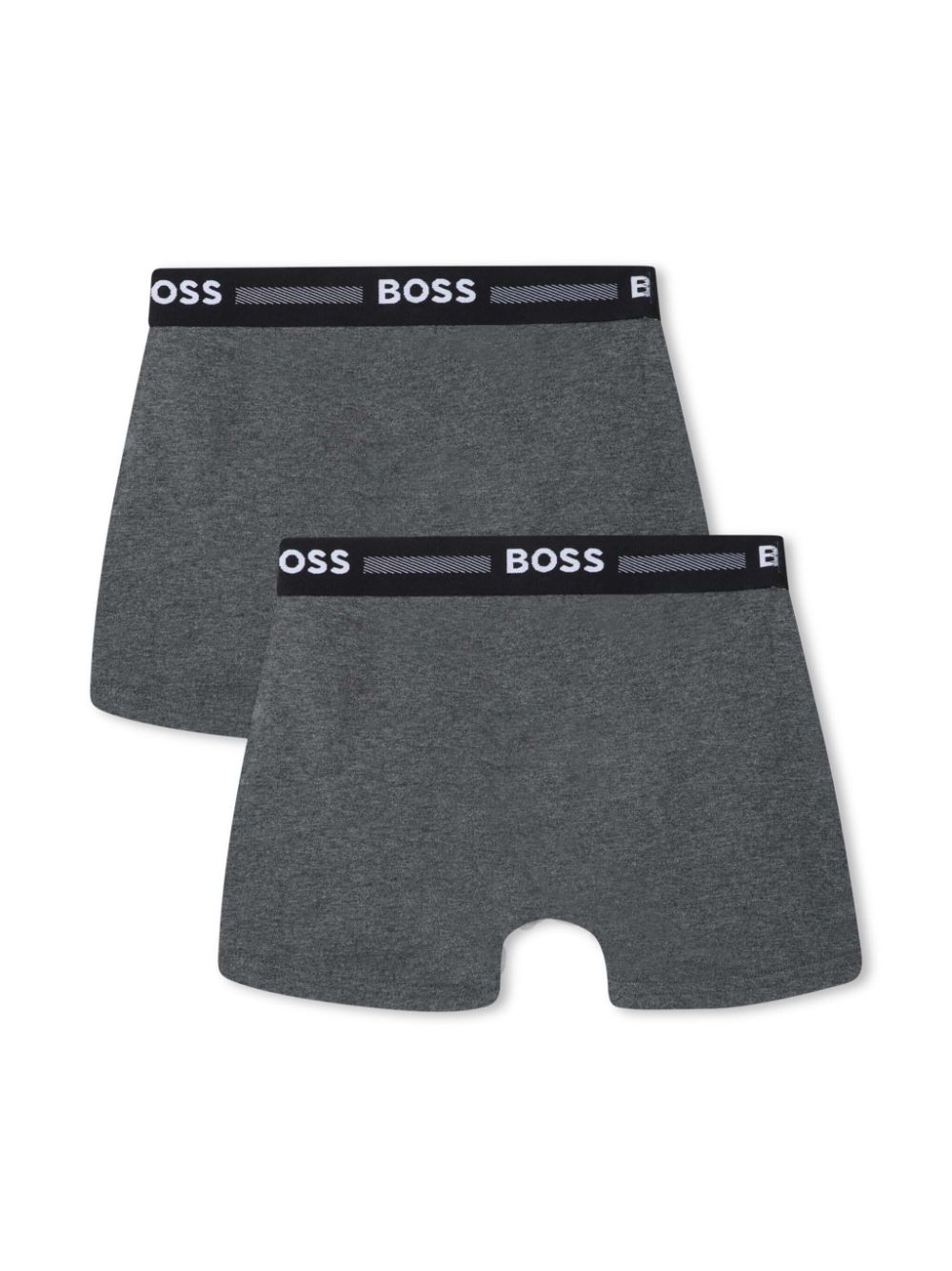 BOSS Kidswear logo-waistband boxers set - Grey