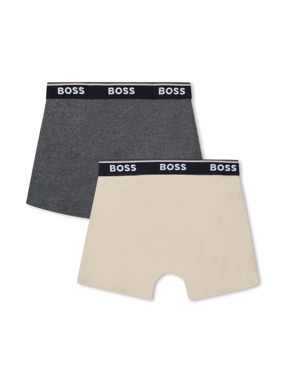 BOSS Kidswear logo-waistband boxer set - Neutrals