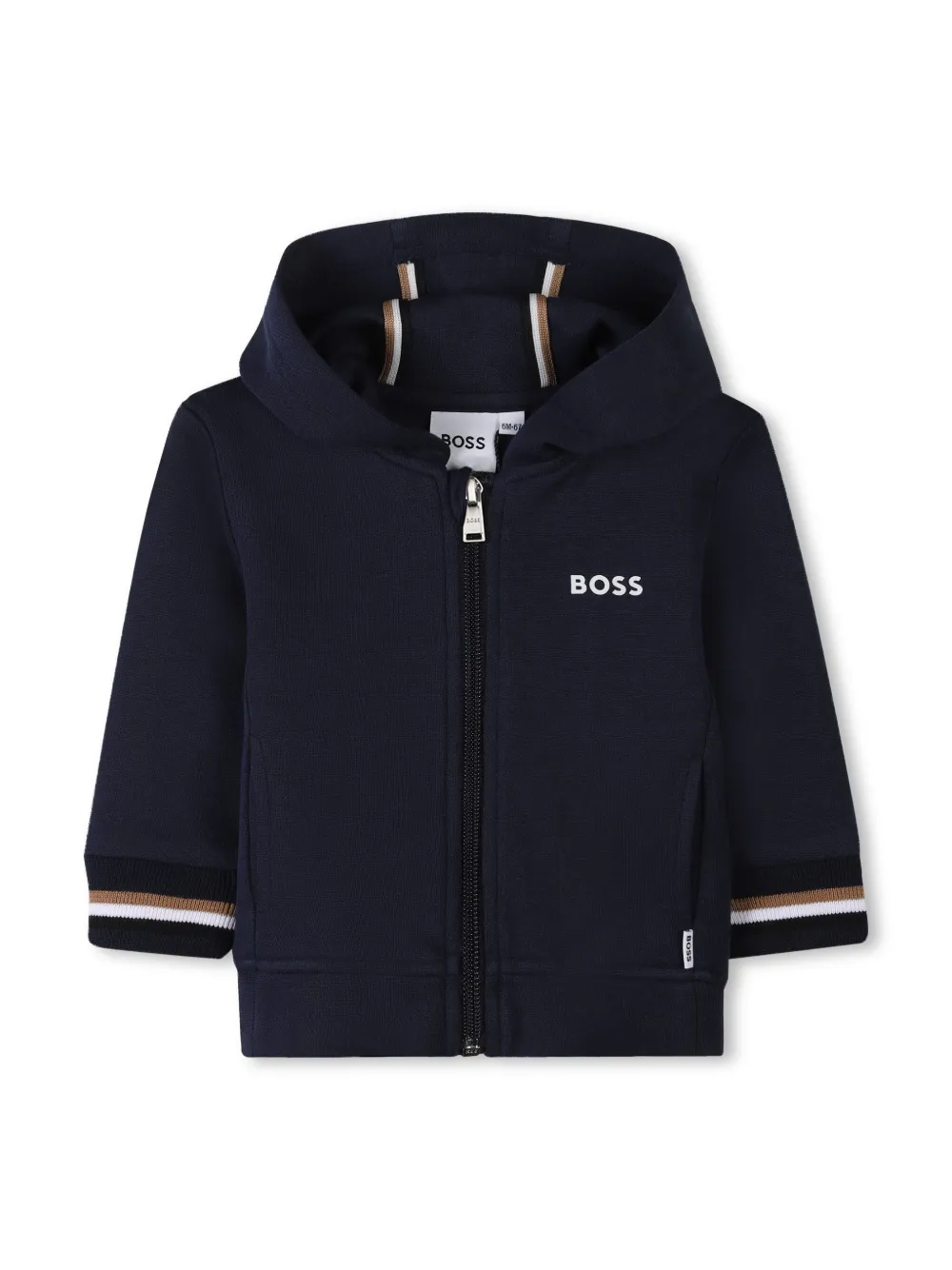 BOSS Kidswear Trainingspak met logoprint Blauw