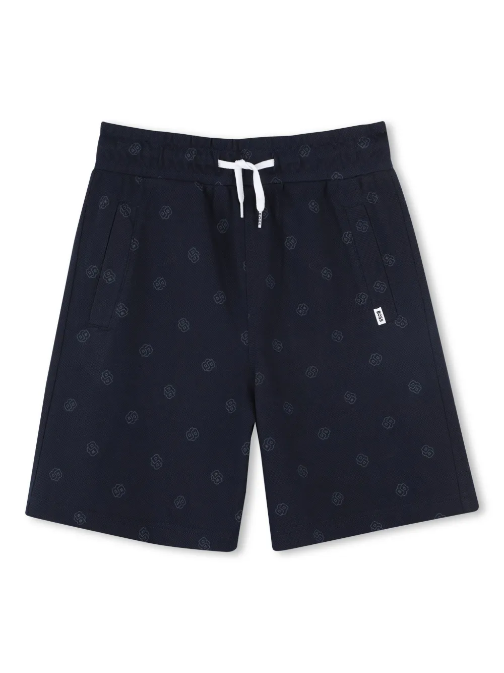 BOSS Kidswear Bermuda con stampa - Blu