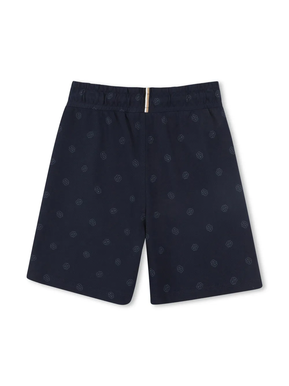 BOSS Kidswear Shorts met logoprint - Blauw