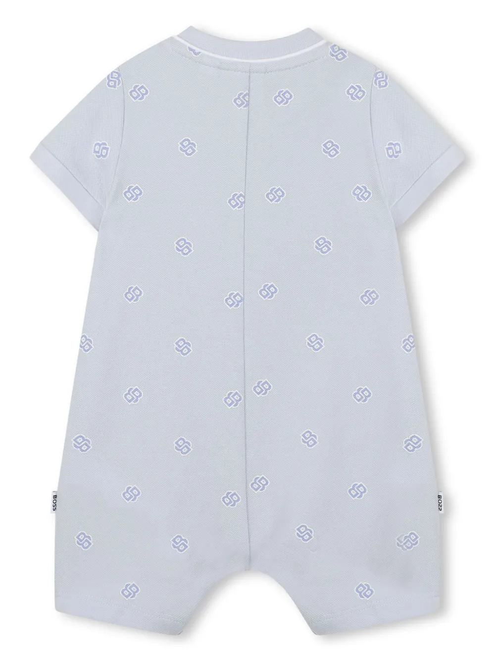 BOSS Kidswear Romper met monogramprint - Blauw