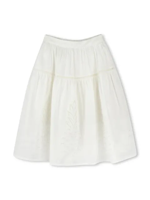 Chloé Kids organic cotton midi skirt 