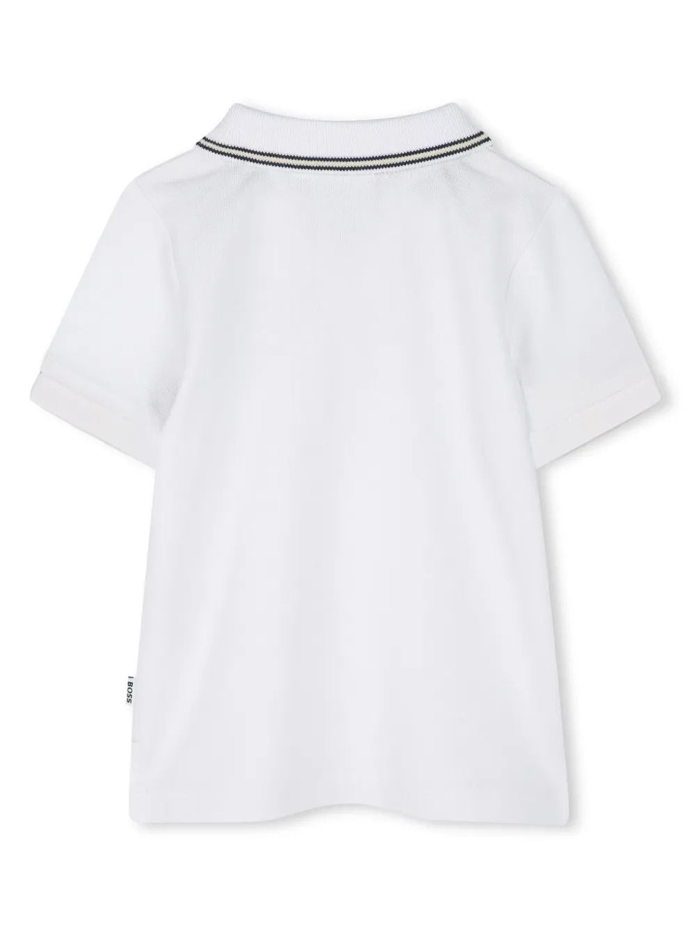 BOSS Kidswear Poloshirt met geborduurd logo - Wit