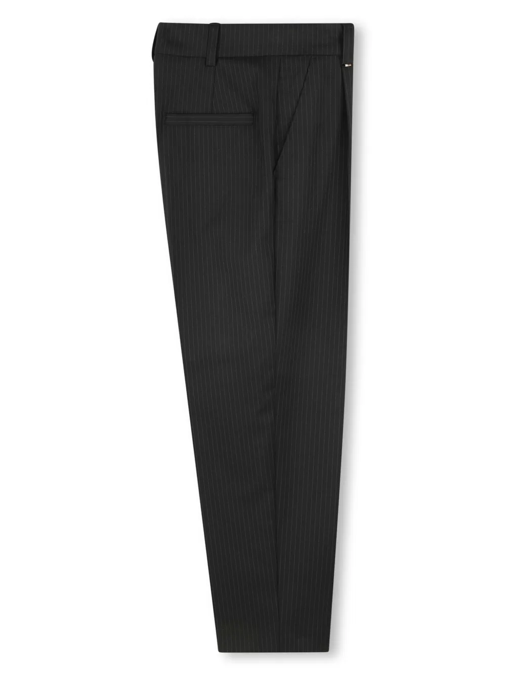 BOSS Kidswear Pantalon met krijtstreep Zwart