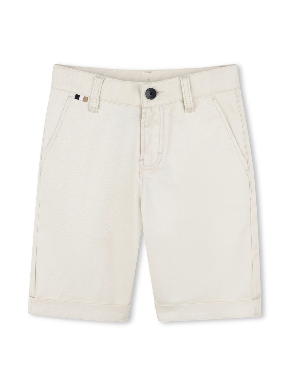 BOSS Kidswear Shorts met applicatie Beige