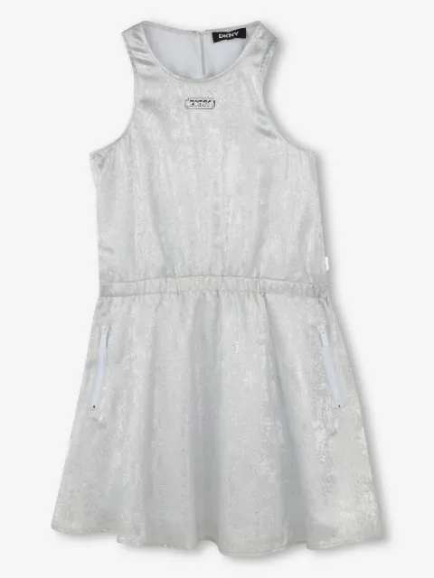 Dkny Kids logo-plaque dress