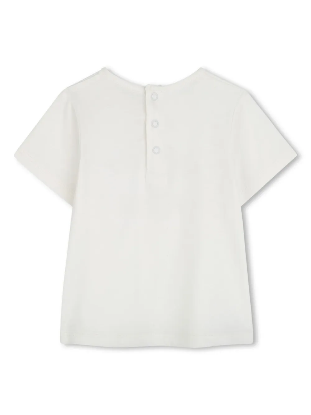 Chloé Kids T-shirt met geborduurd logo - Wit