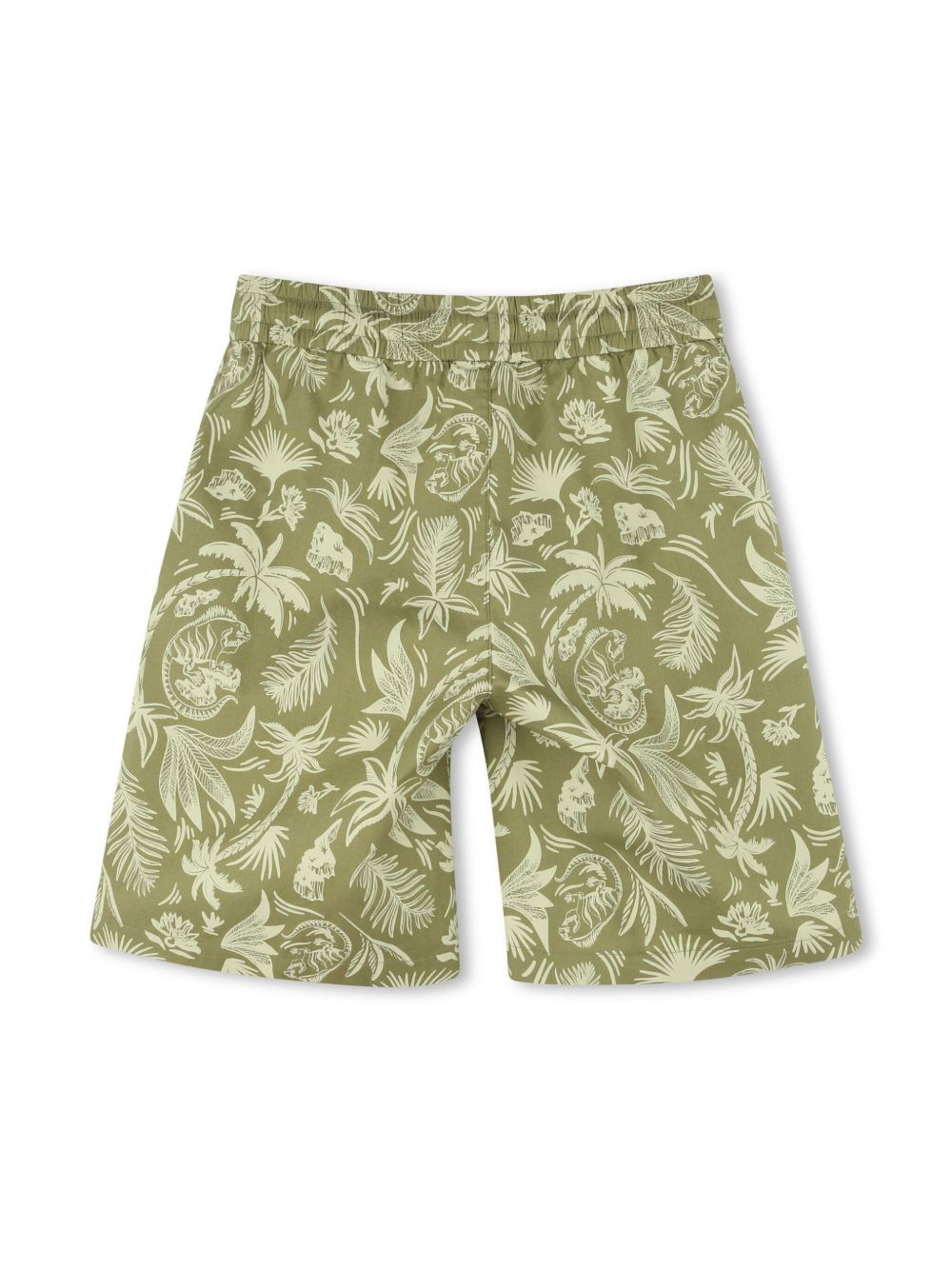 BOSS Kidswear Shorts met bloemenprint - Groen