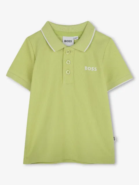BOSS Kidswear logo-embroidered polo shirt