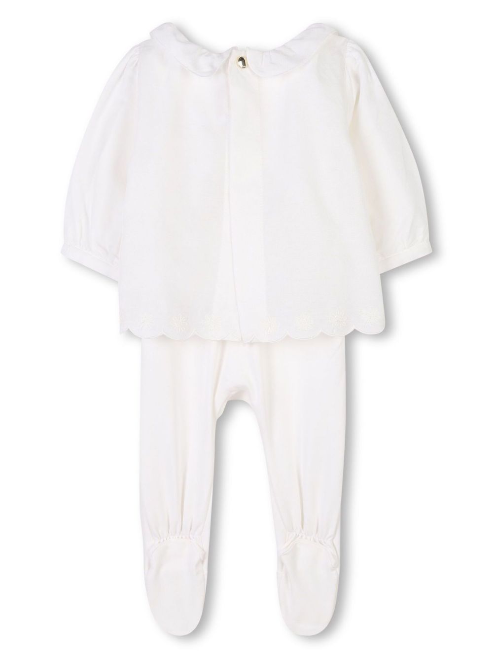 Chloé Kids Pyjama met ruches - Wit