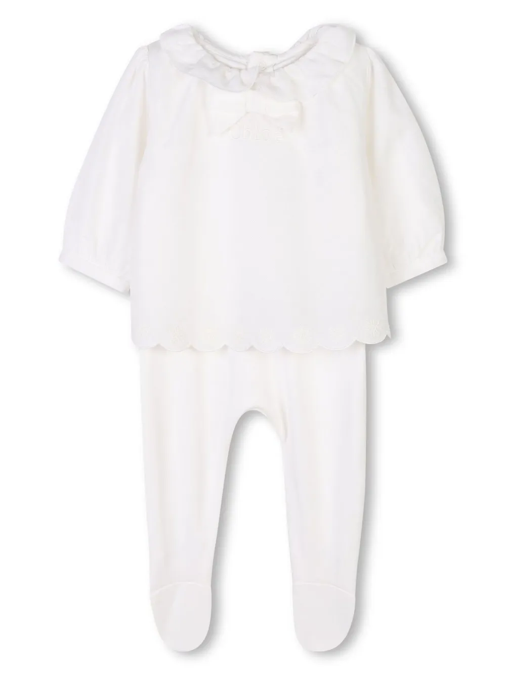 Image 1 of Chloé Kids Pijama com detalhe de babados
