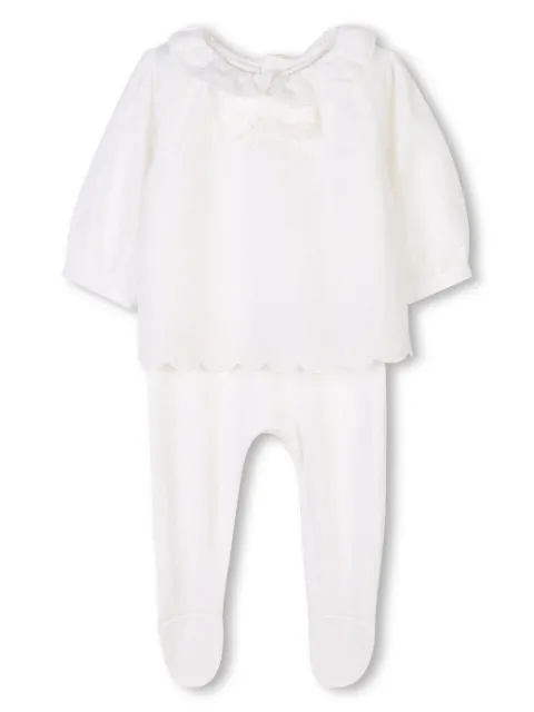Chloé Kids Pyjama mit Rüschendetail