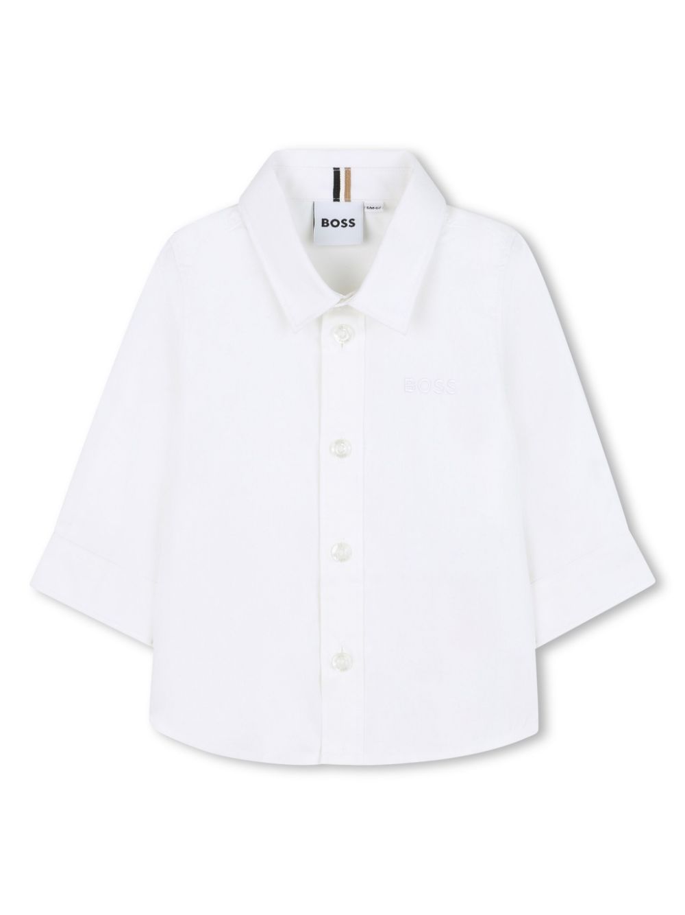 BOSS Kidswear cotton shirt - White