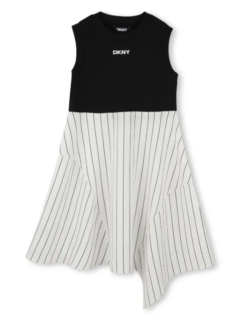 Dkny Kids vestido con motivo de rayas