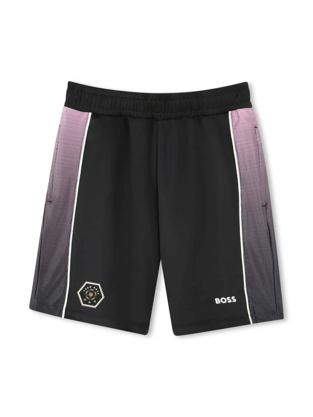 BOSS Kidswear Trainingsshorts met vlakken Zwart
