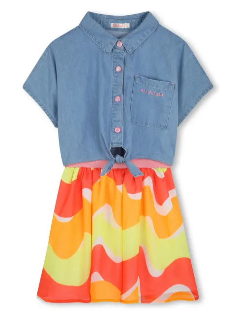 Billieblush denim knot dress