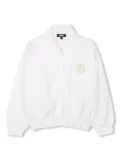 Dkny Kids logo-print bomber jacket - White