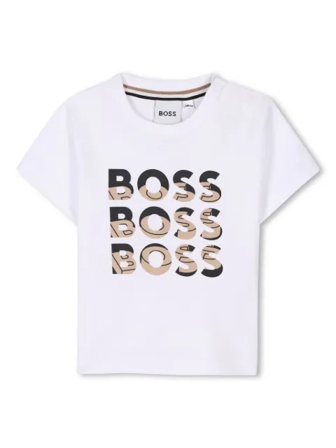 BOSS Kidswear playera con logo estampado