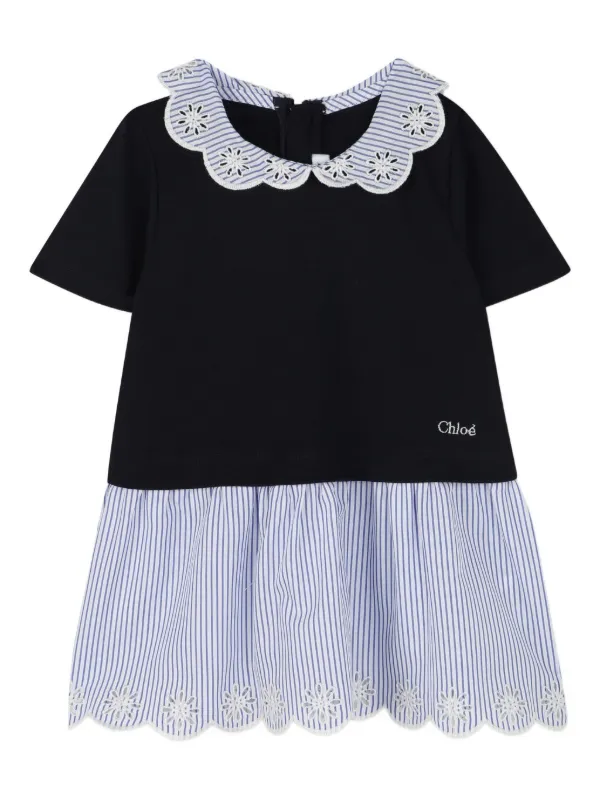 Chloe ワンピース　18m Chloé Kids フローラル ワンピース | ブルー | FARFETCH JP