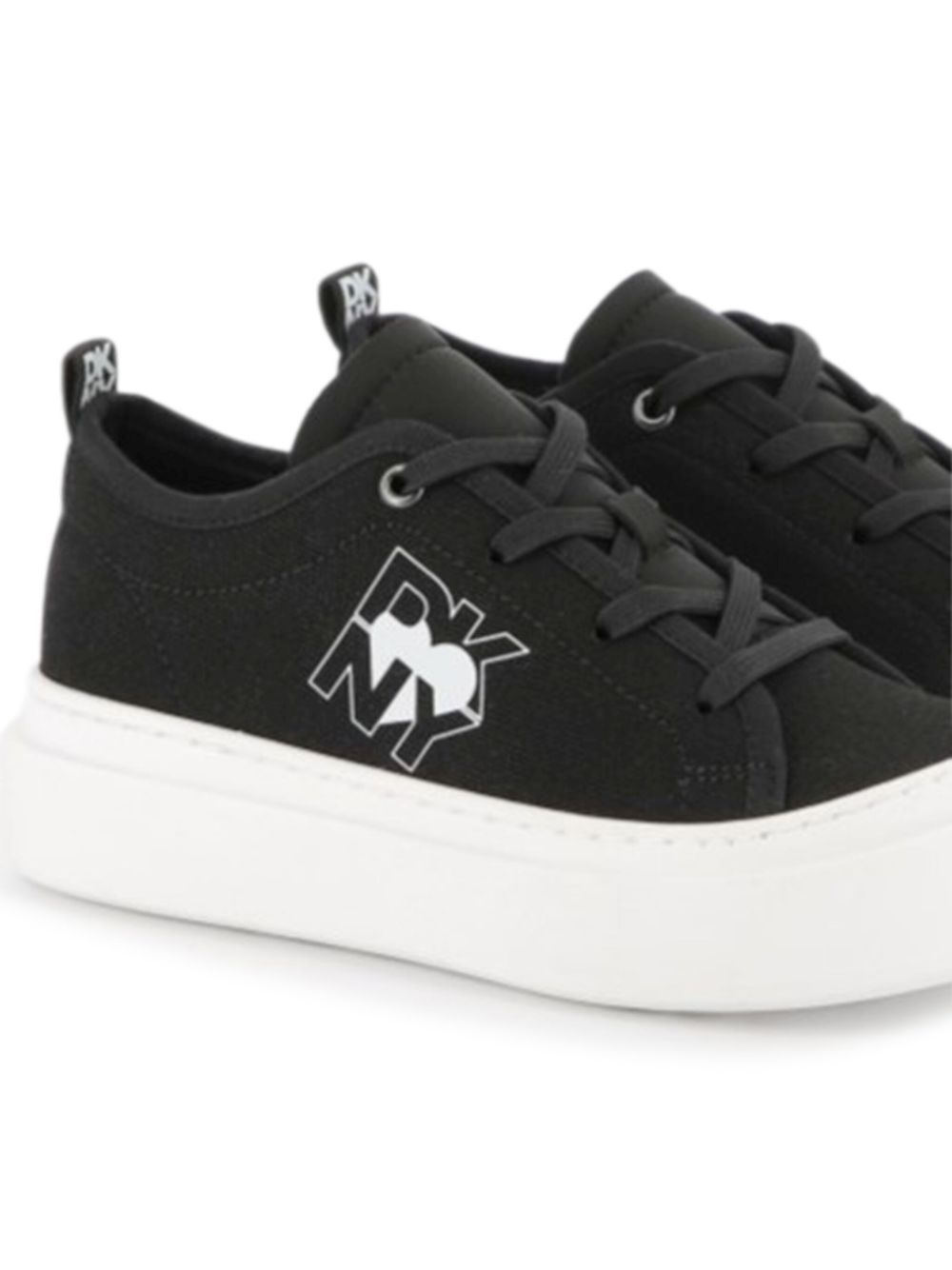 Dkny Kids logo-print sneakers - Zwart