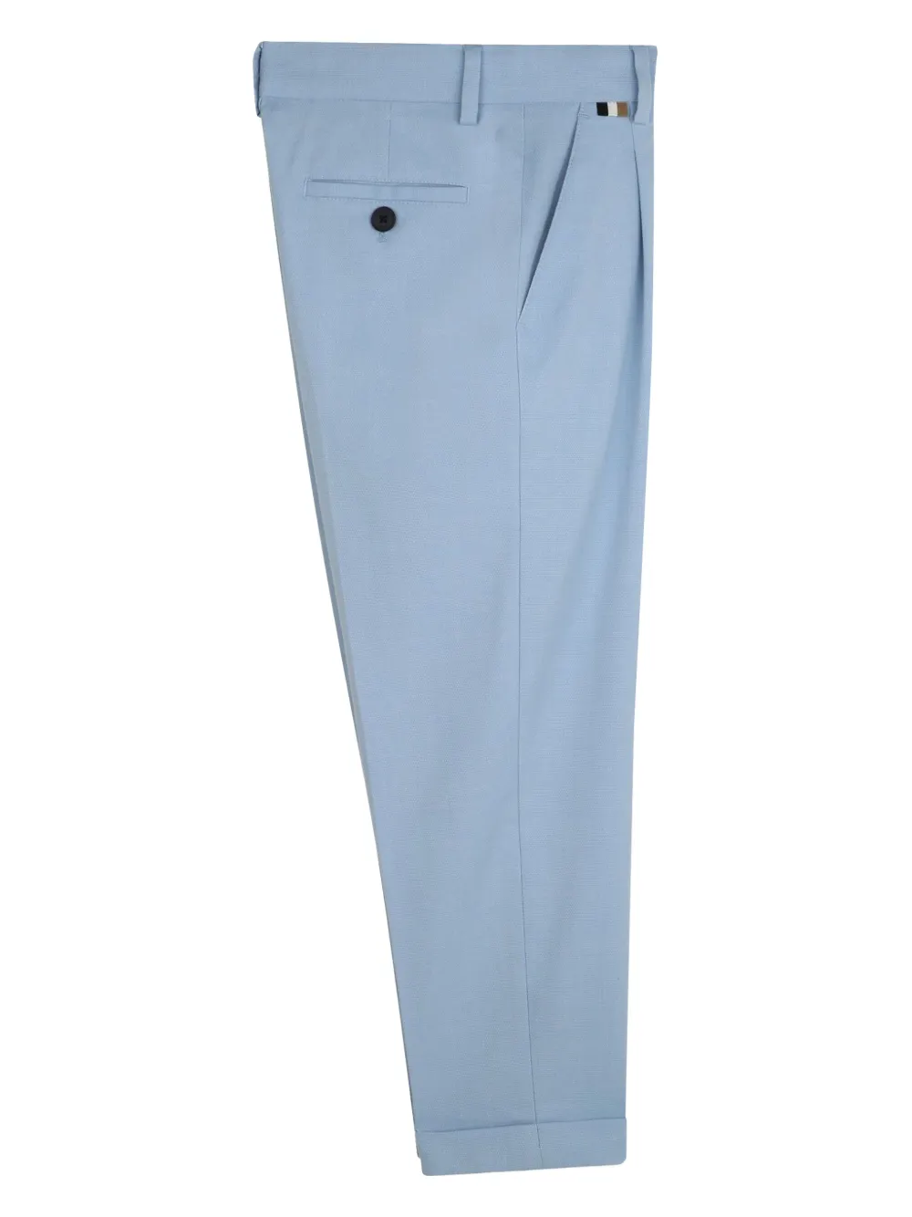BOSS Kidswear Broek met geplooid detail Blauw