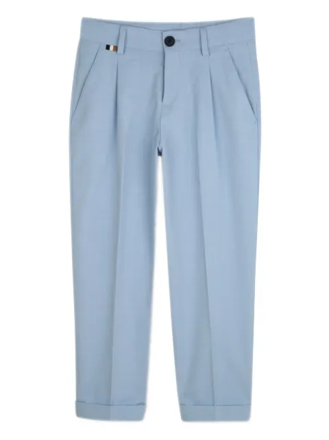 BOSS Kidswear pleat-detail trousers