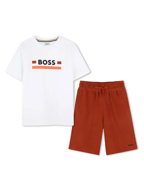 BOSS Kidswear logo-print cotton T-shirt set