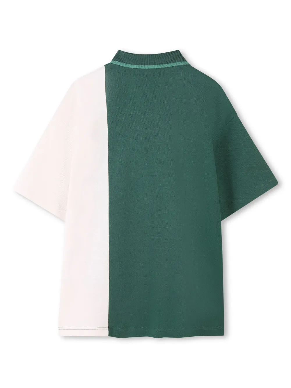 Lanvin Enfant Poloshirt met colourblocking - Groen