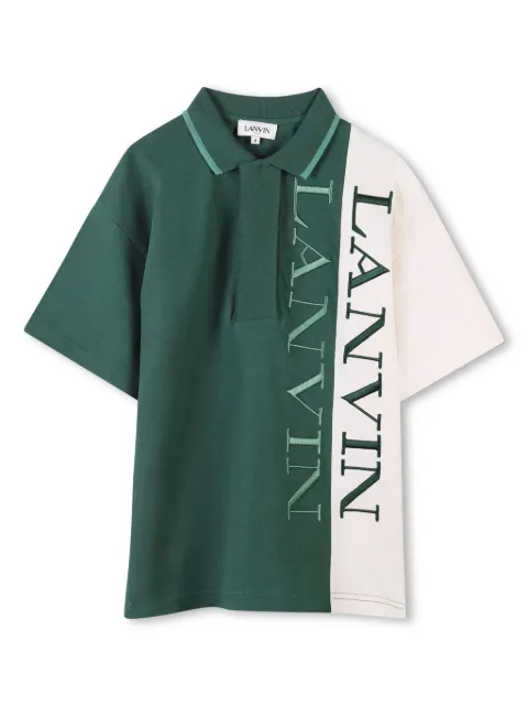 Lanvin Enfant Polo con design color-block