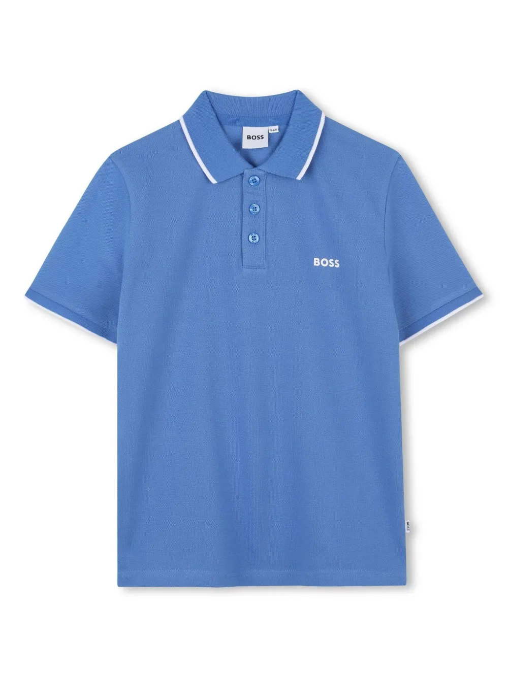 BOSS Kidswear Poloshirt met korte mouwen Blauw