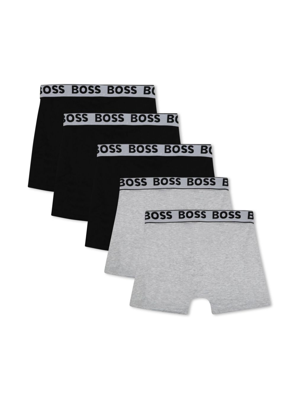 BOSS Kidswear logo-waistband boxers set - Black